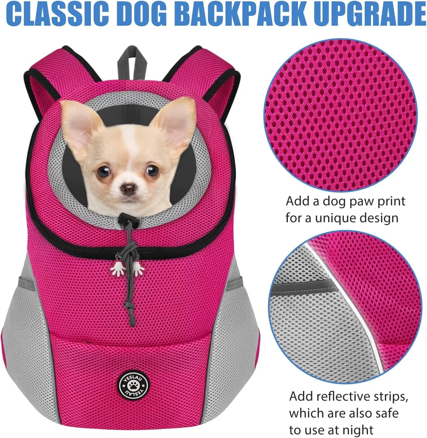 CURAPETS Double Shoulder Travel Pet Backpack
