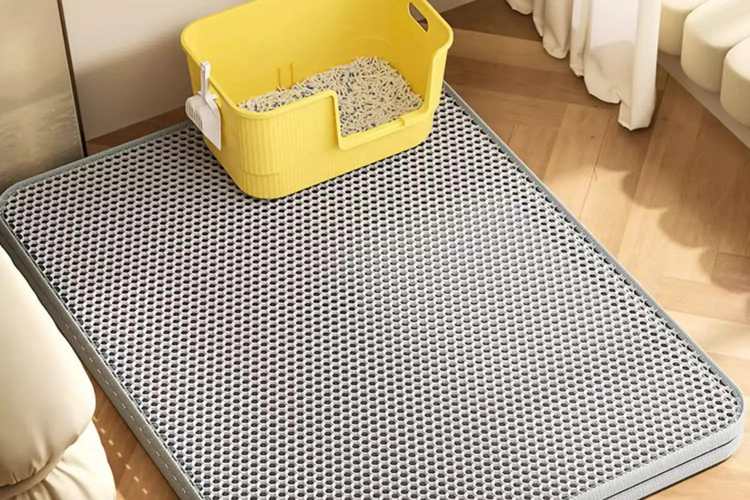 CURAPETS Extra Large Waterproof Litter Mat