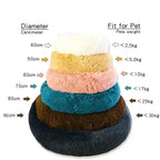 CURAPETS Plush Round Calming Pet Bed