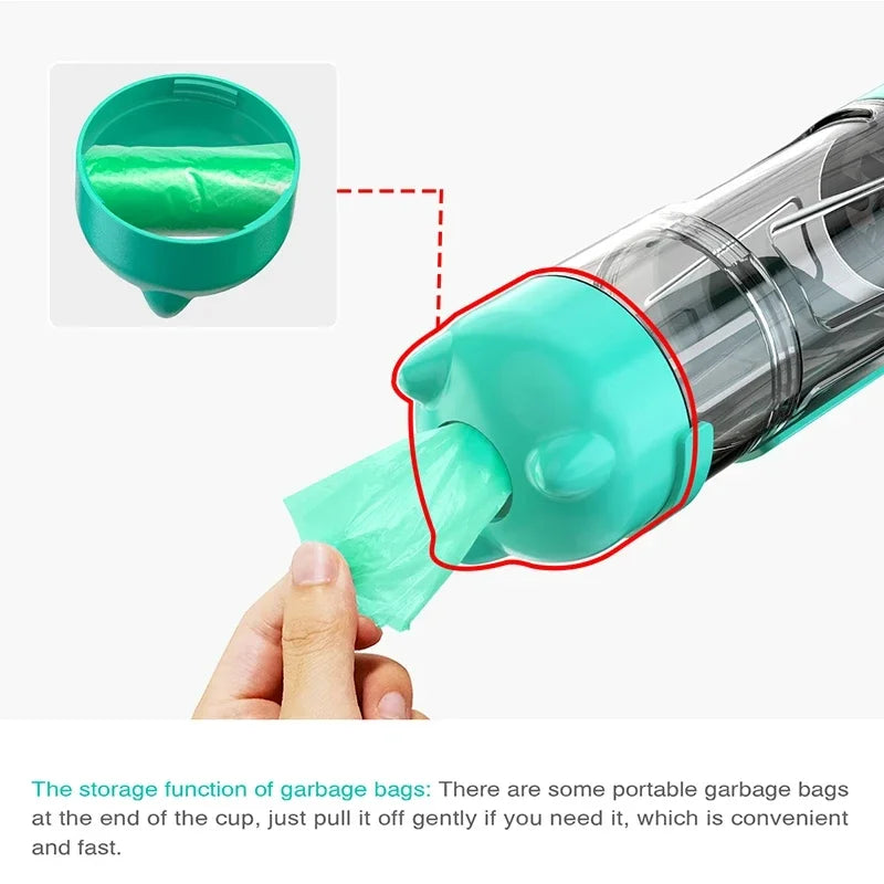 CURAPETS 3-in-1 Travel Hydration Bottle