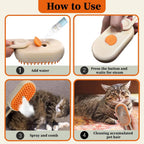 CURAPETS Steam Grooming Brush