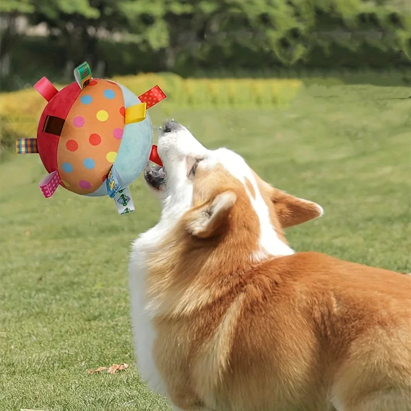 CURAPETS Plush Vocal Chew Ball Toy