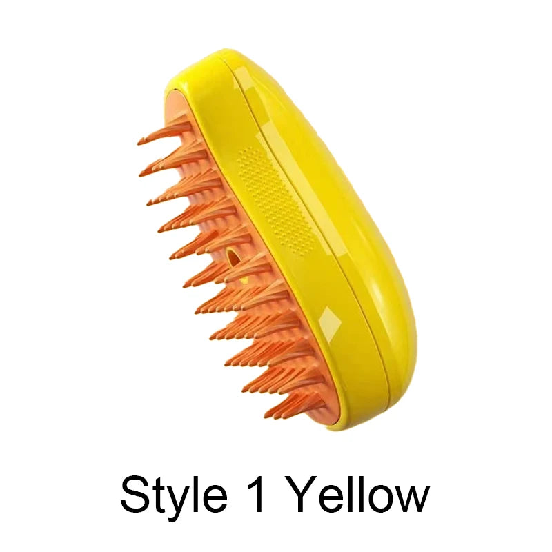 CURAPETS Steamy Electric Grooming Brush