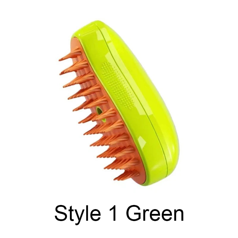 CURAPETS Steamy Electric Grooming Brush