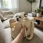 CURAPETS Cozy Cotton Shoulder Pet Carrier