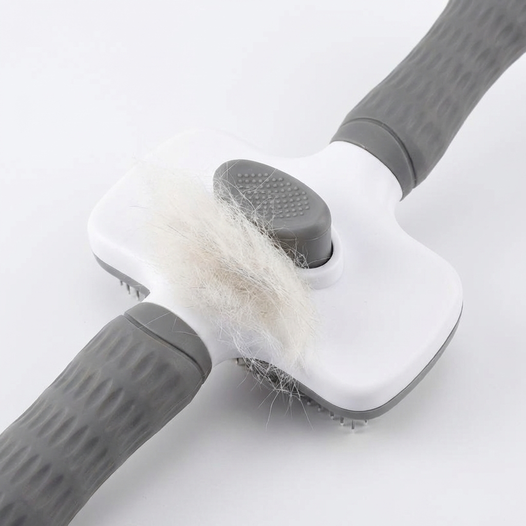 CURAPETS One-Button Deshedding Brush