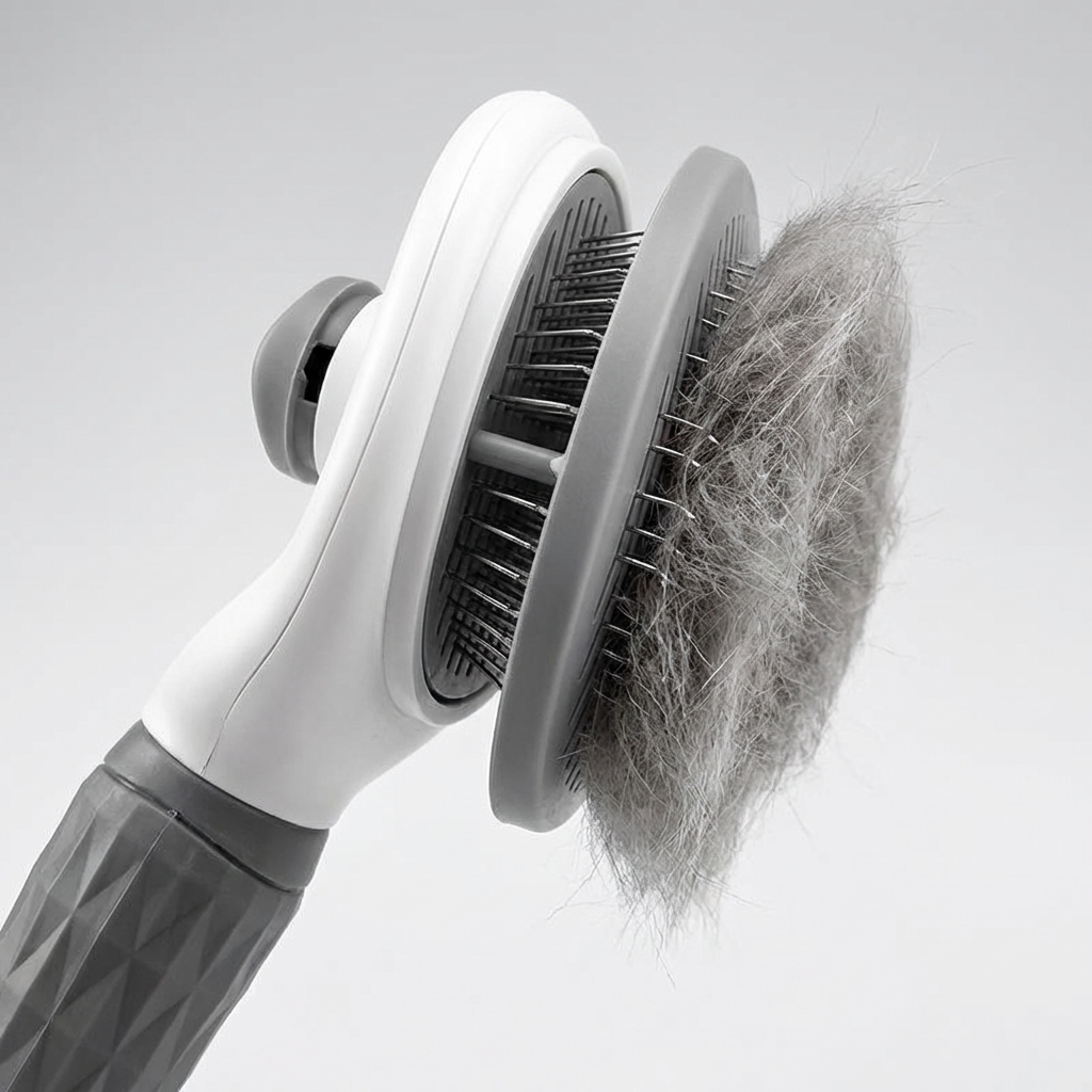 CURAPETS Self-Cleaning Grooming Brush