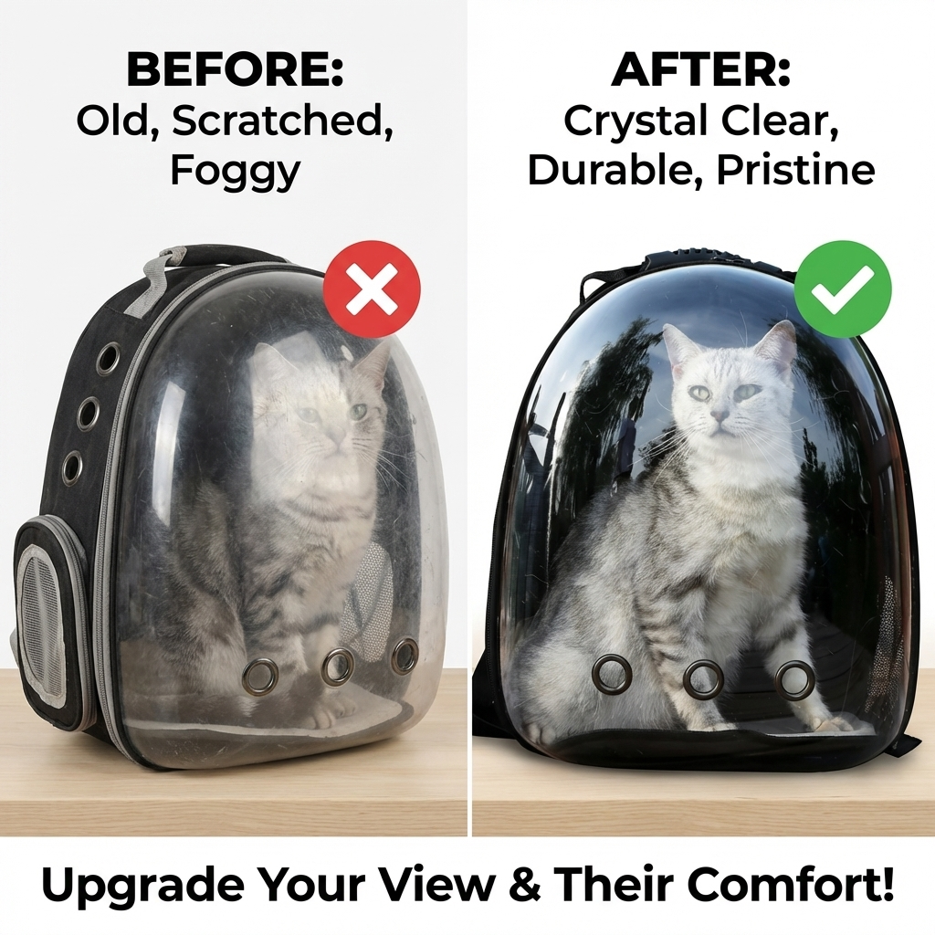 CURAPETS Space Capsule Cat Backpack Carrier