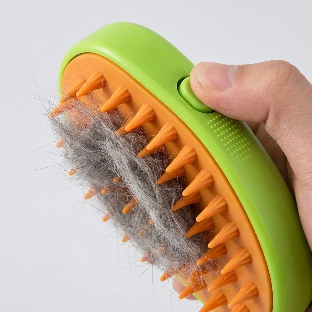 CURAPETS Steamy Brush Electric Pet Groomer