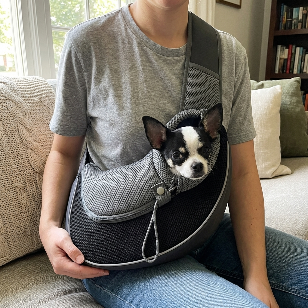 CURAPETS Mesh Sling Pet Carrier