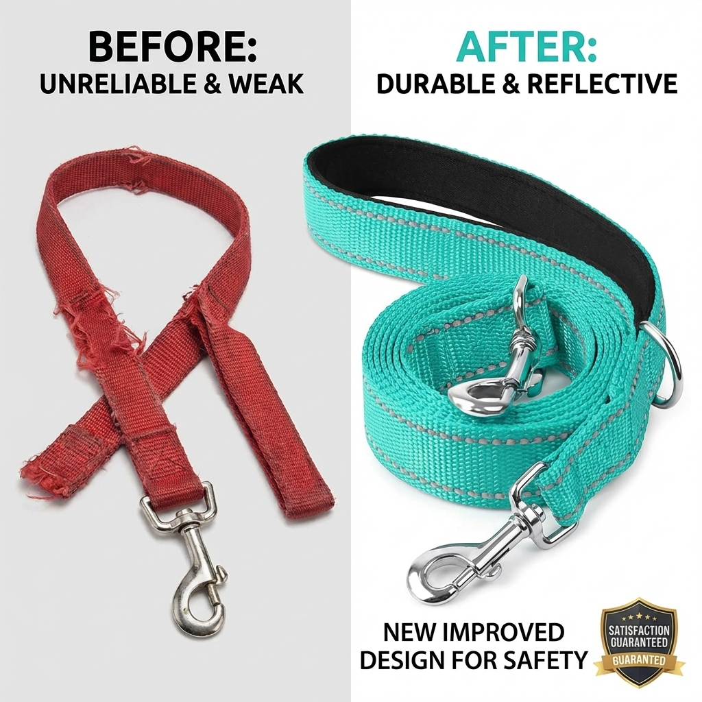 CURAPETS Night Reflective Training Lead Leash