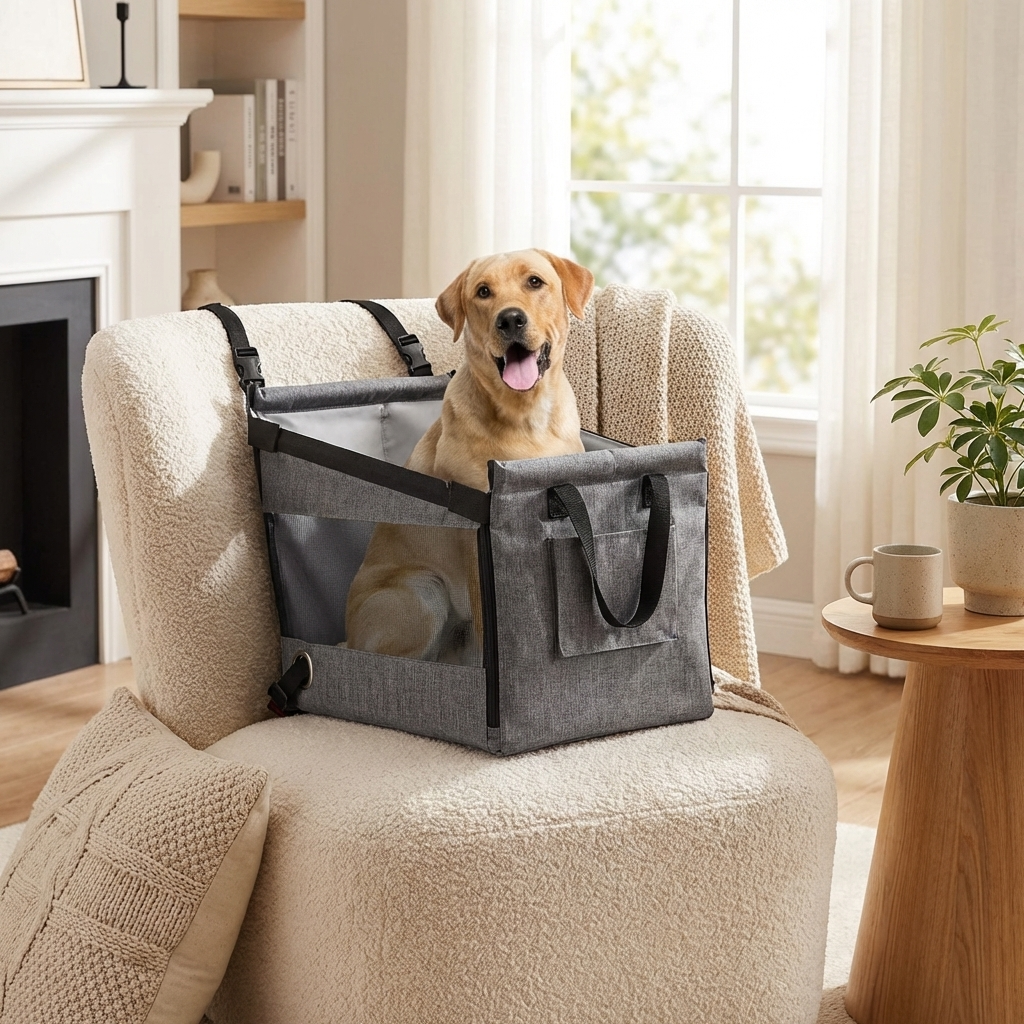 CURAPETS Portable Waterproof Dog Car Seat