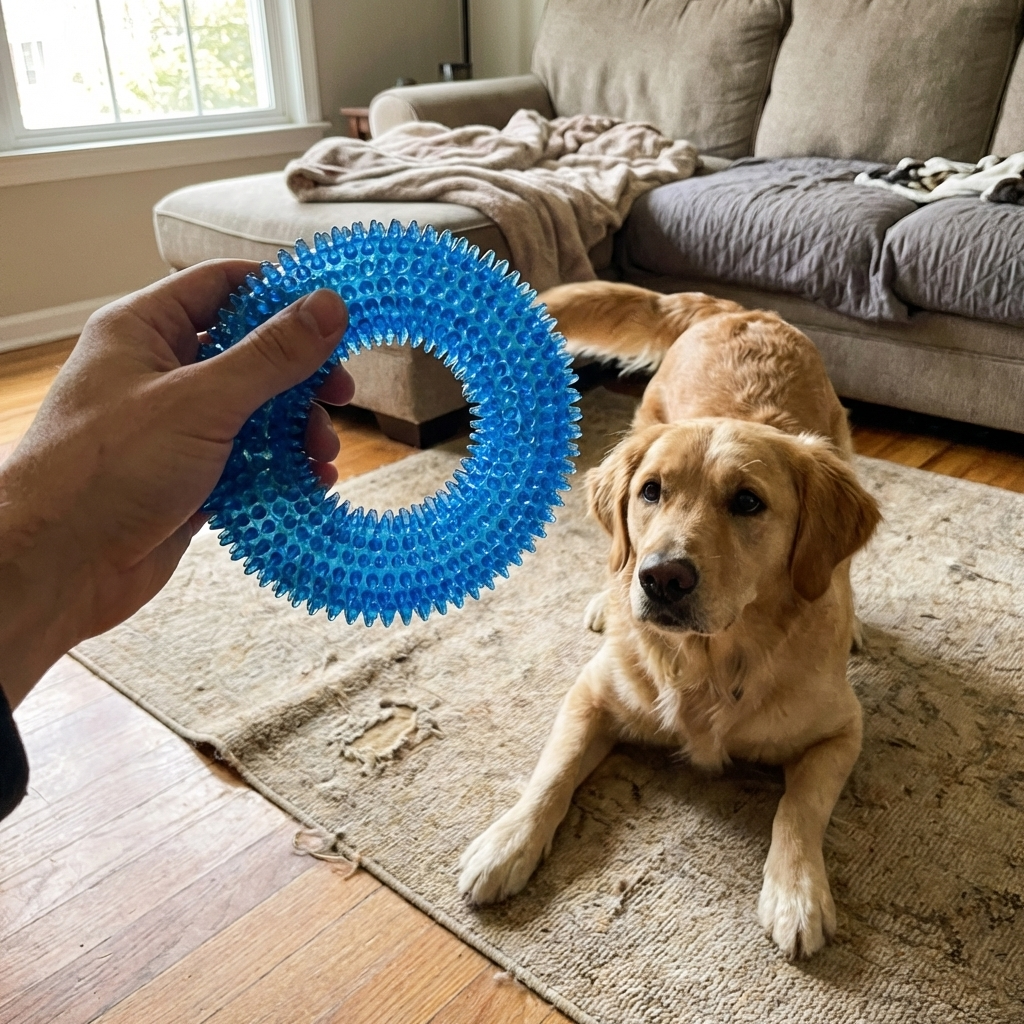 CURAPETS Squeaky TPR Molar Chew Toy
