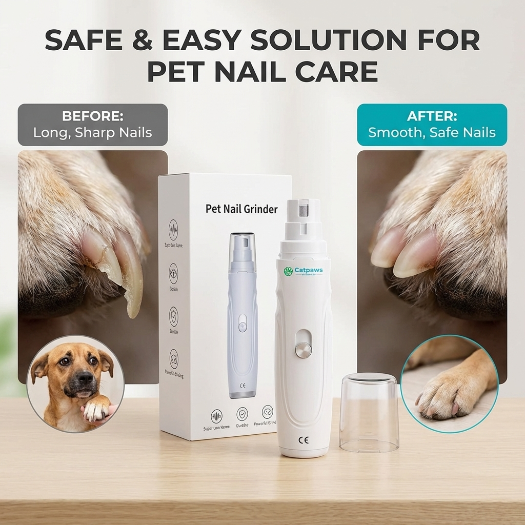 CURAPETS Quiet USB Nail Grinder for Dogs