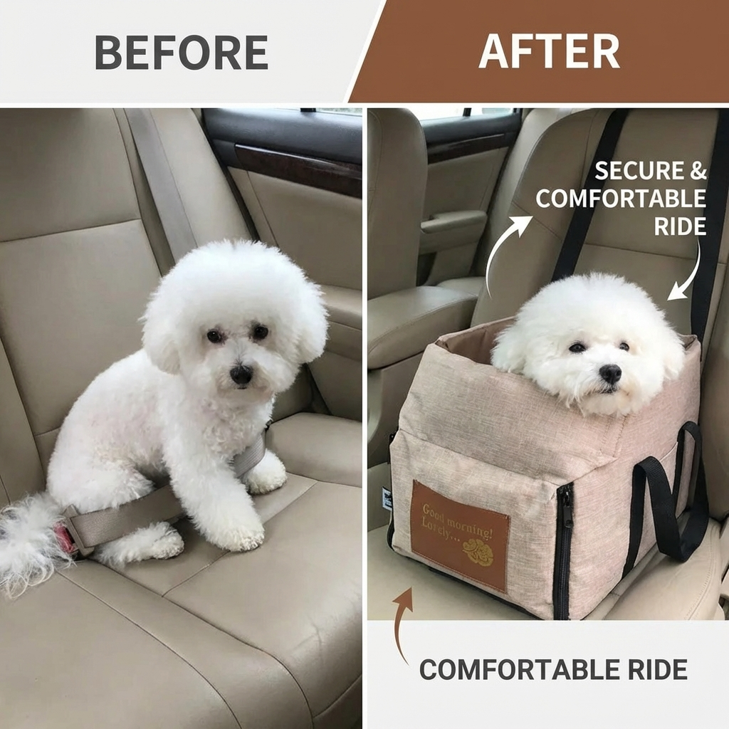 CURAPETS Console Comfort Dog Car Seat