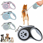 CURAPETS Paw Print Retractable Leash