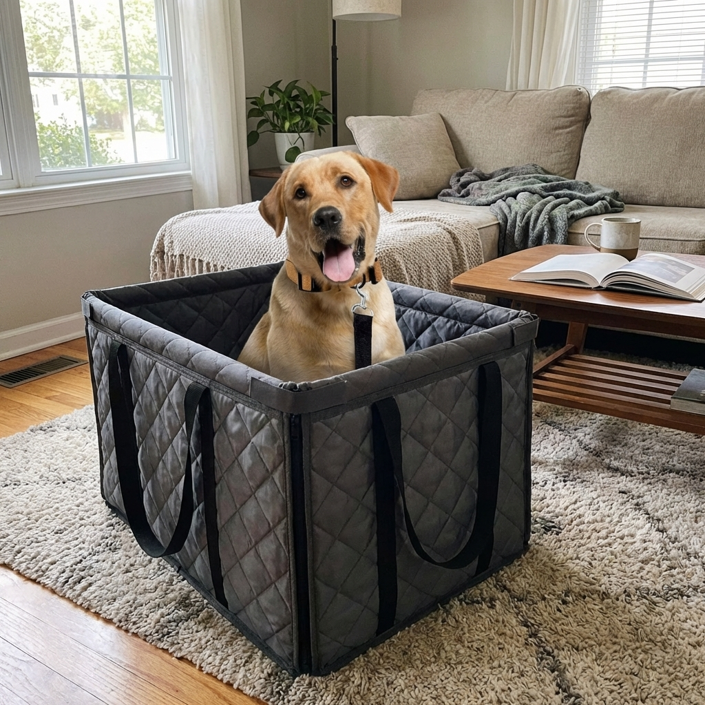 CURAPETS Oxford Hammock Pet Car Seat Carrier