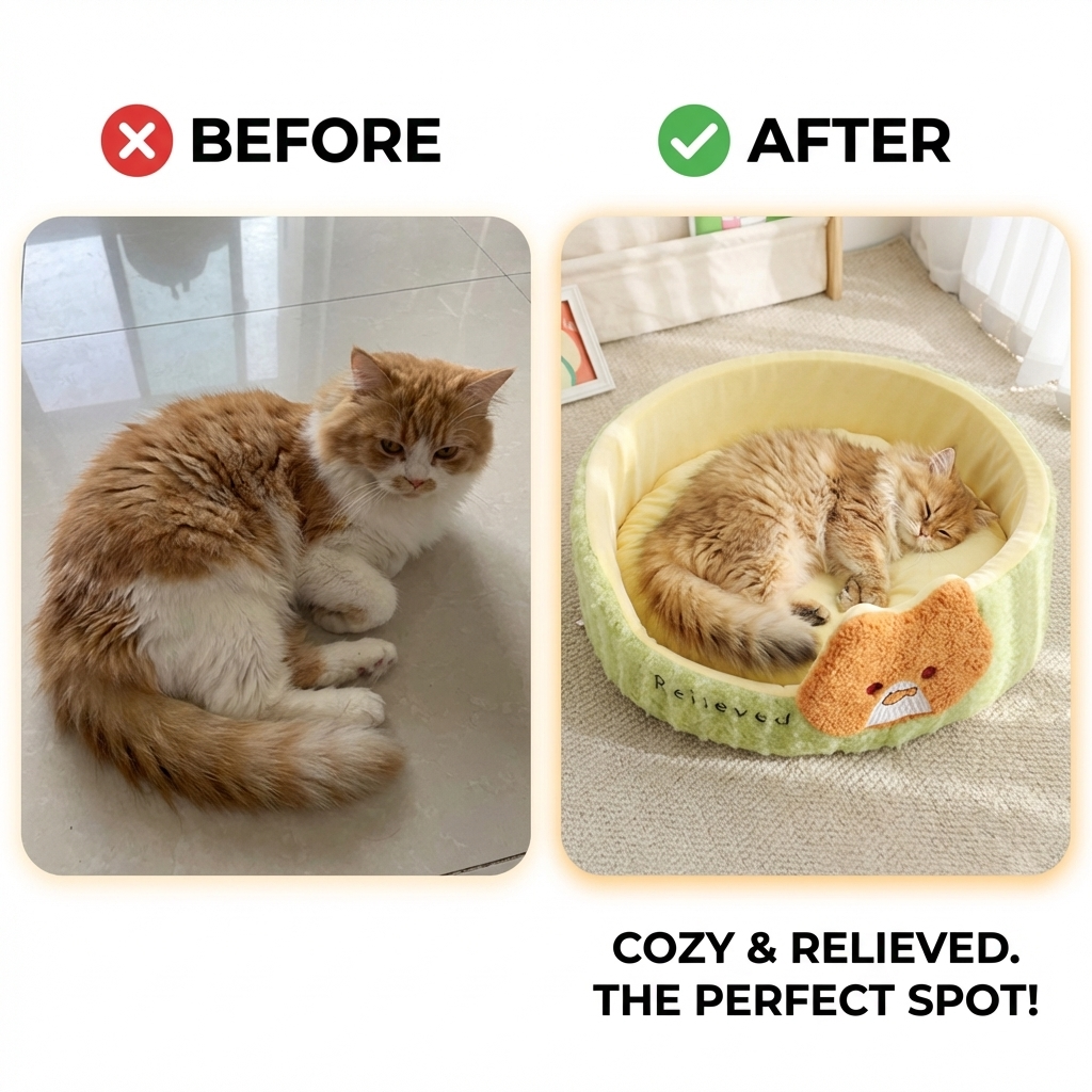 CURAPETS Cozy Nest Winter Pet Bed