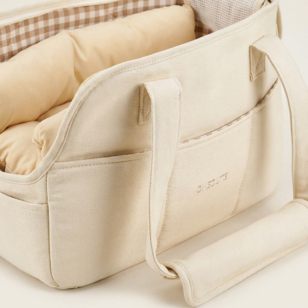 CURAPETS Cozy Cotton Shoulder Pet Carrier