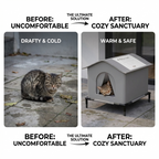 CURAPETS CozyShield Outdoor Pet Cave Bed