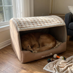 CURAPETS Quilted Dog Den Pet Bed