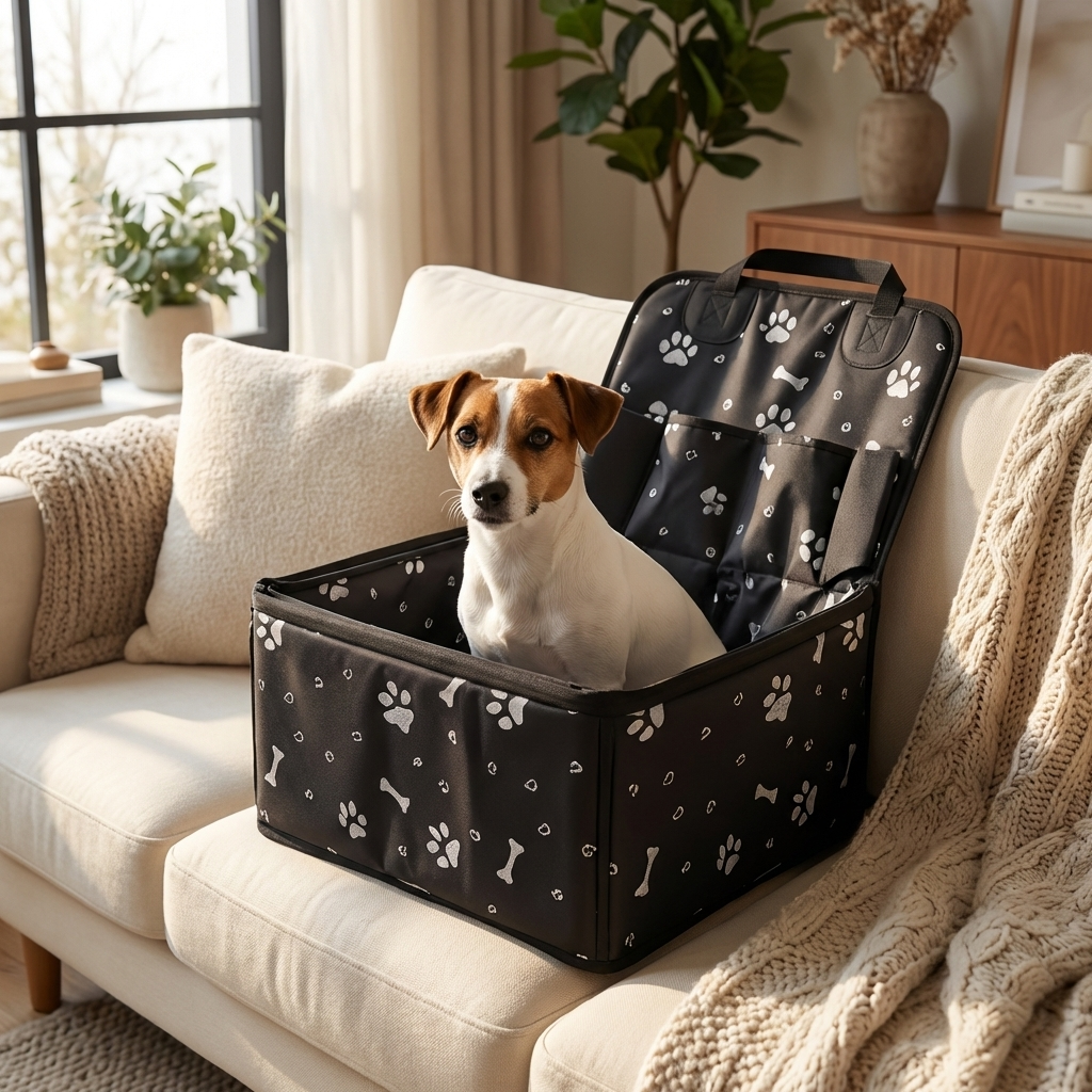 CURAPETS ComfortRide Car Seat with Storage Pockets