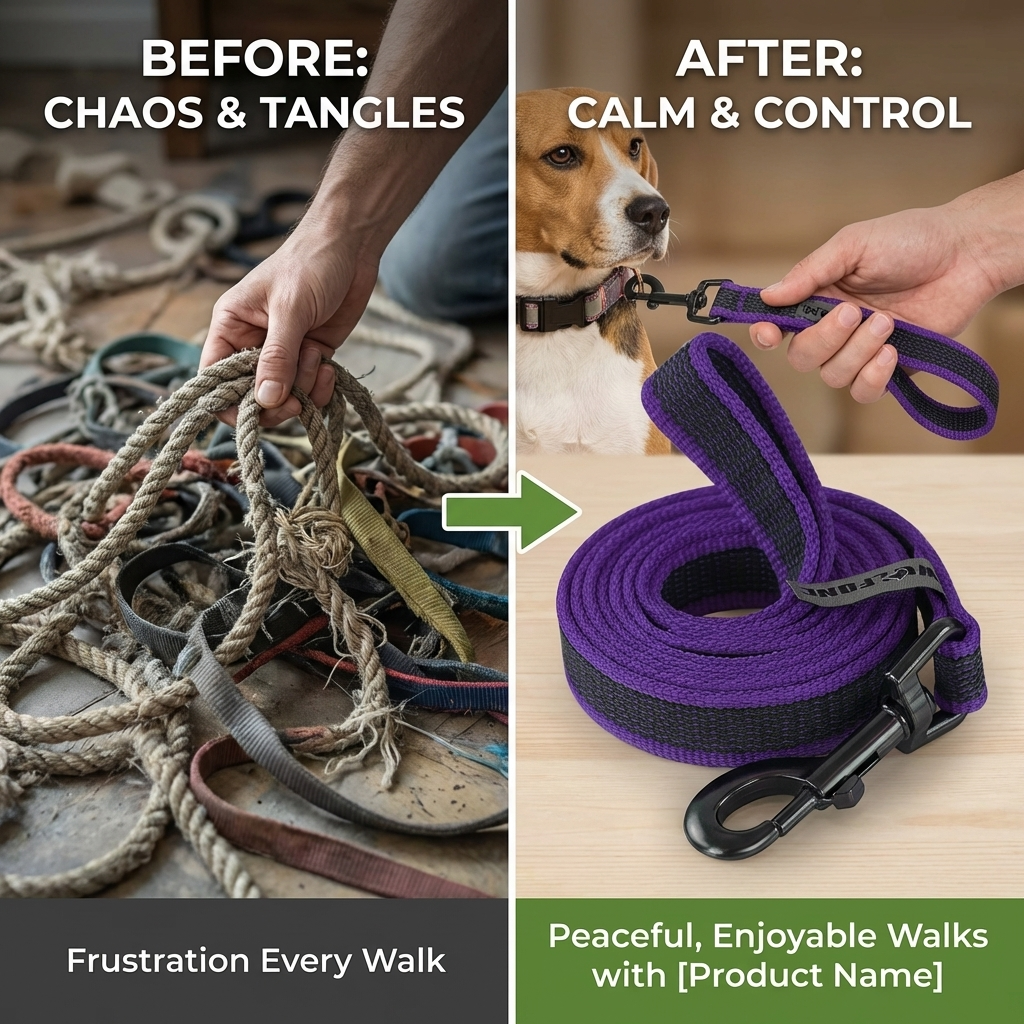 CURAPETS Dual-Color Long Training Leash