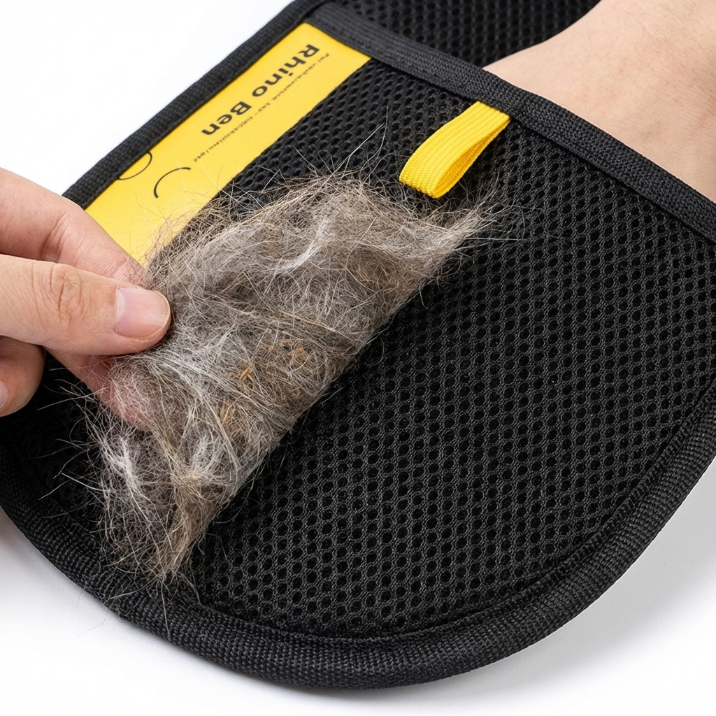 CURAPETS Shedding Control Grooming Gloves