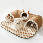 CURAPETS Cozy Corner Cat Tunnel Bed
