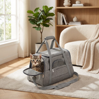 CURAPETS Foldable Mesh Pet Travel Carrier