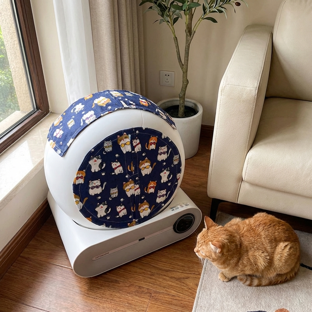 CURAPETS Odor-Shield Litter Box Curtain
