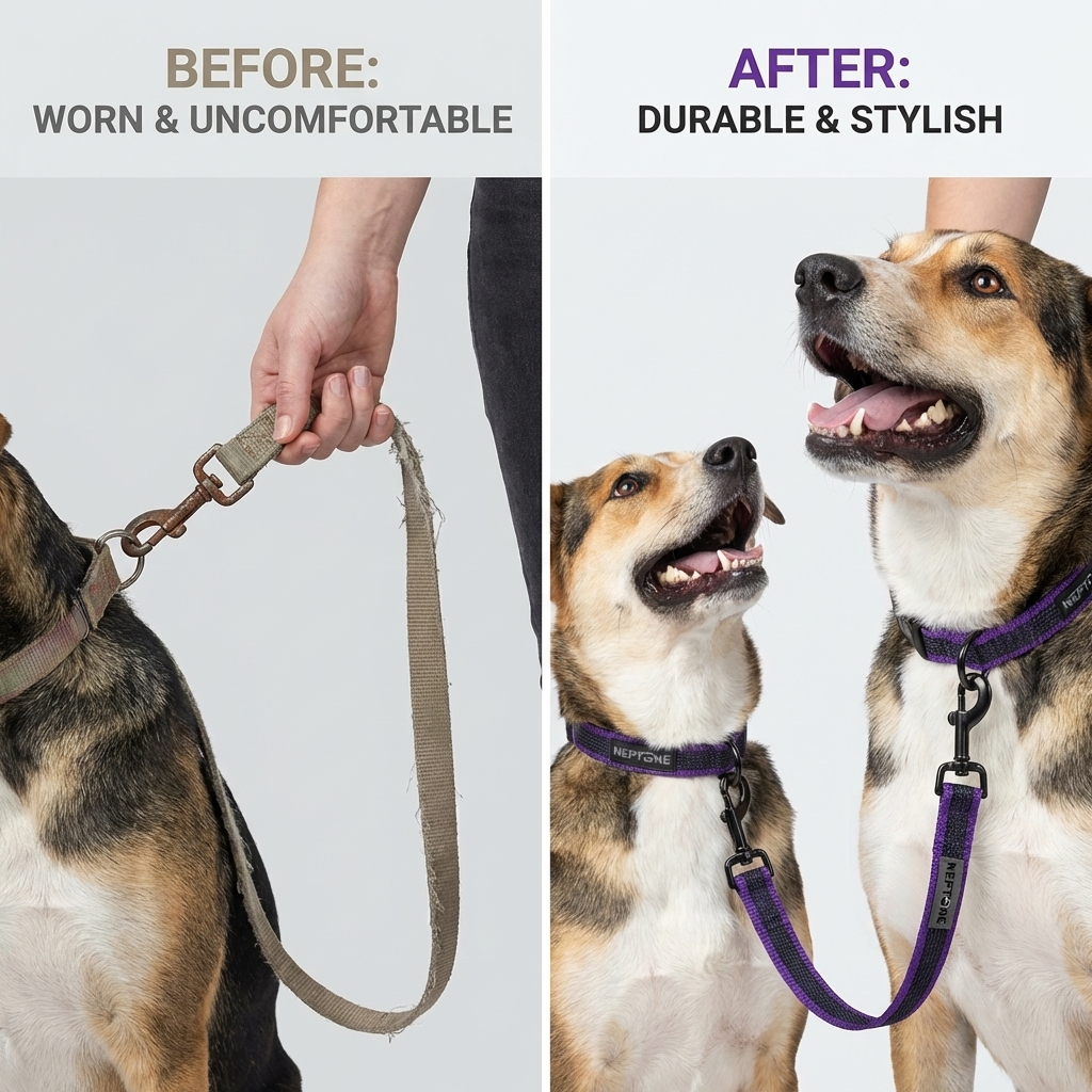CURAPETS Dual-Color Long Training Leash