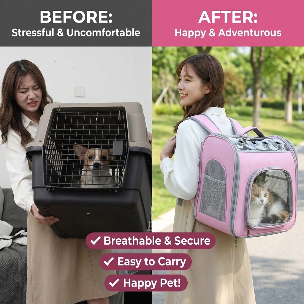 CURAPETS Urban Air Cat Travel Backpack Carrier