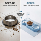 CURAPETS Anti-Tip Cat Bowl Feeder