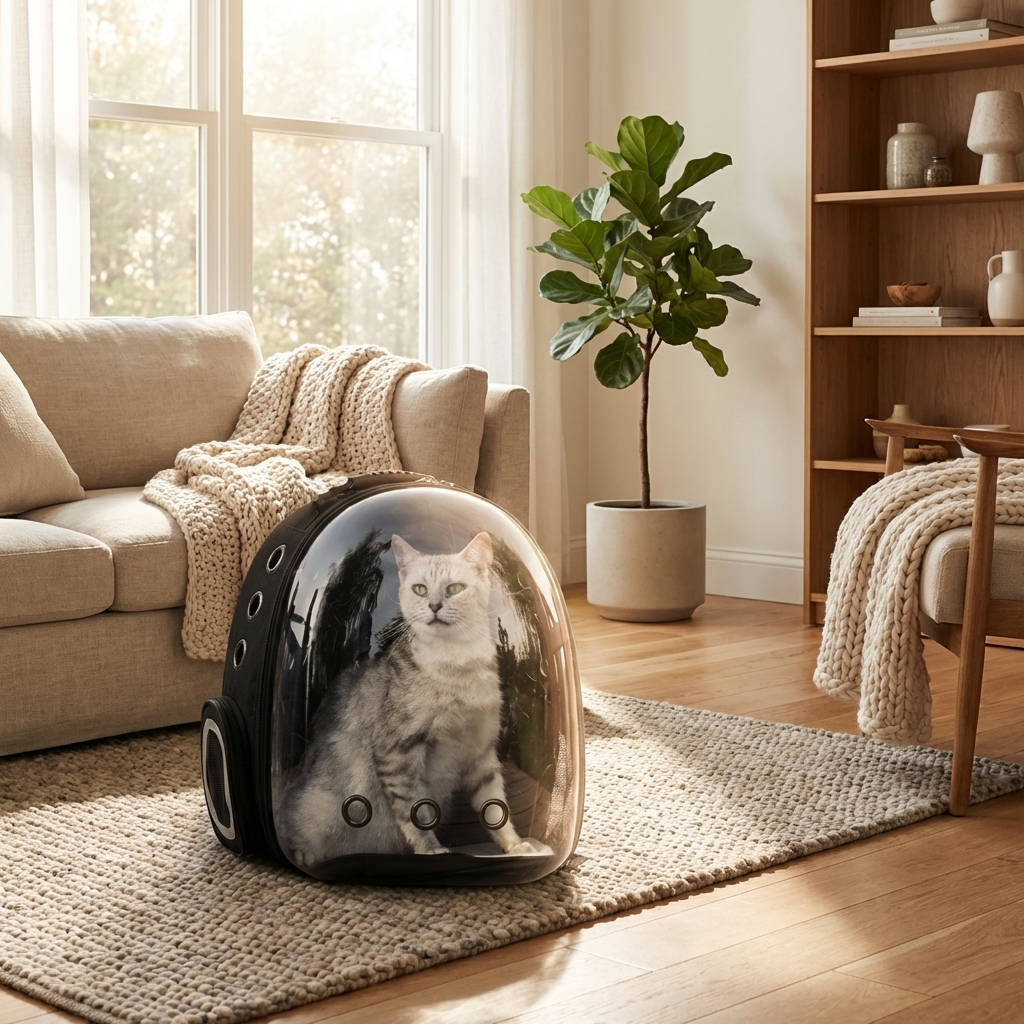 CURAPETS Space Capsule Cat Backpack Carrier