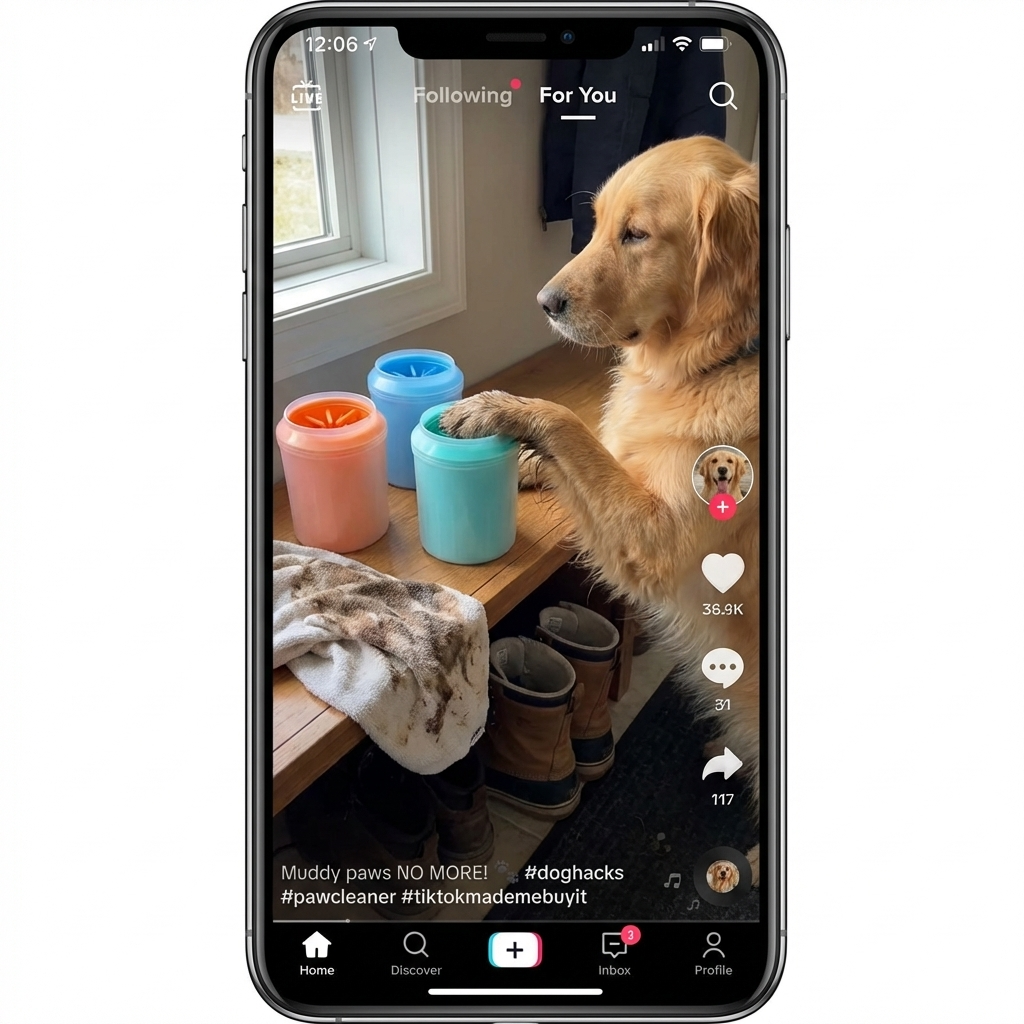 CURAPETS Premium Paw Cleaner Cup