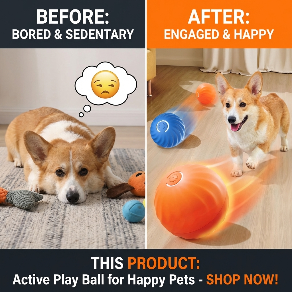 CURAPETS Smart Jumping Dog Toy Ball