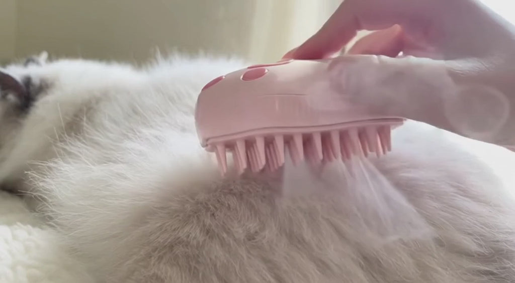 CURAPETS Steamy Brush Electric Pet Groomer