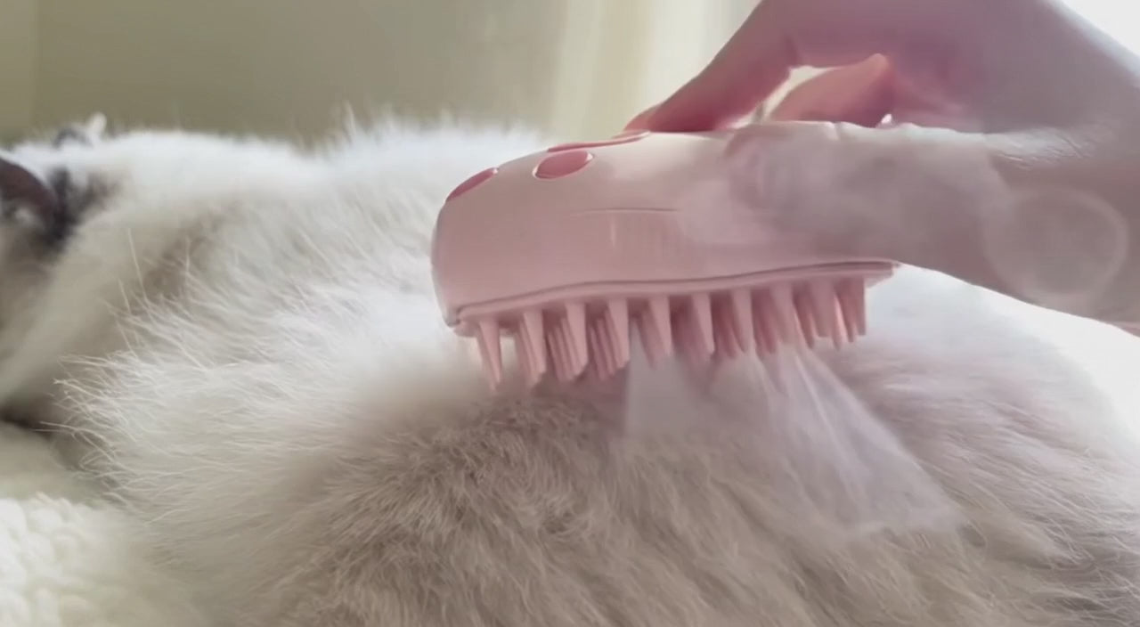 CURAPETS Steamy Brush Electric Pet Groomer