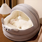 Warm Cat Nest - Cozy Arctic Velvet for Your Feline Friend