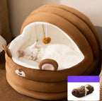 Warm Cat Nest - Cozy Arctic Velvet for Your Feline Friend